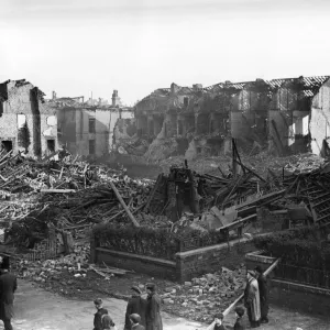 Air raid in Liverpool. Circa 1941 Air raid in Liverpool. Circa 1941