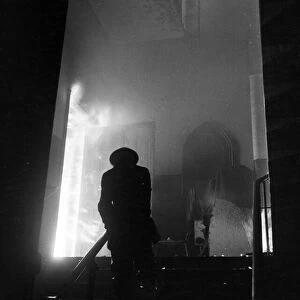 Air raid scenes in London. March 1941
