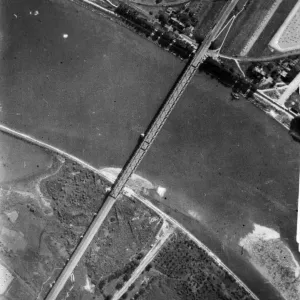 An air reconnaissance pictures of one of the Rhine bridges which will be of great An air reconnaissance pictures of one of the Rhine bridges which will be of great