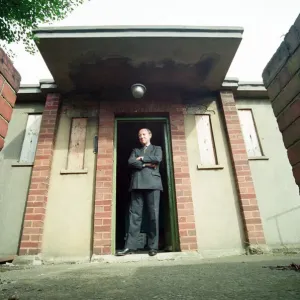 Air Vice Marshal Sandy Hunter seen here at the entrance to the nuclear bunker at Kenton Air Vice Marshal Sandy Hunter seen here at the entrance to the nuclear bunker at Kenton