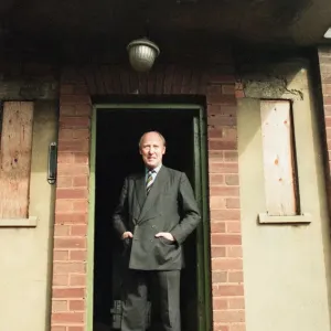 Air Vice Marshal Sandy Hunter seen here at the entrance to the nuclear bunker at Kenton Air Vice Marshal Sandy Hunter seen here at the entrance to the nuclear bunker at Kenton