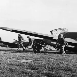 Airborne Troops in Hotspur Glider Print Airborne Troops in Hotspur Glider Print
