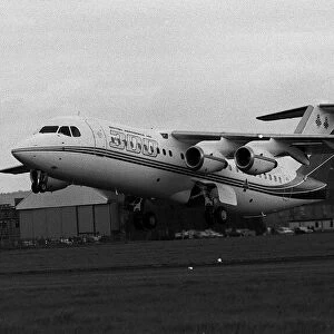 Aircraft British Aerospace BAe 146 300 May 1987 takes off on it
