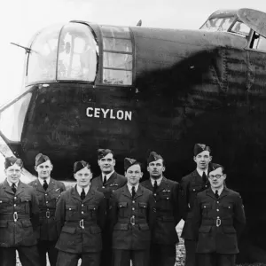 Print of HMS Ceylon with two Supermarine Walrus aircraft