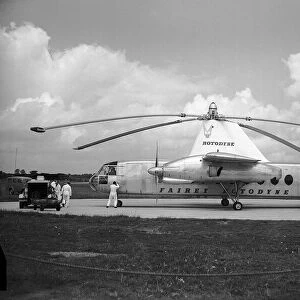 Aircraft Fairey Rotodyne vertical take-off airliner June 1958 demonstration at