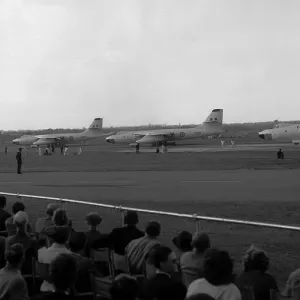 Aircraft Vickers Valliant B1 Bomber Sept 1960 line up for take off at the SBAC Aircraft Vickers Valliant B1 Bomber Sept 1960 line up for take off at the SBAC