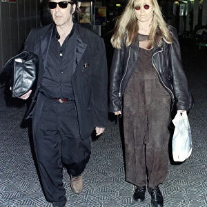 Al Pacino September 1994 And Girlfriend arriving at Heathrow Airport from Venice