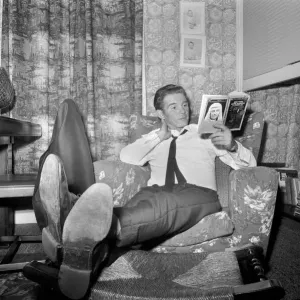 Alan Ball the manager of Halifax relaxed at home last night reading a book on famous Alan Ball the manager of Halifax relaxed at home last night reading a book on famous