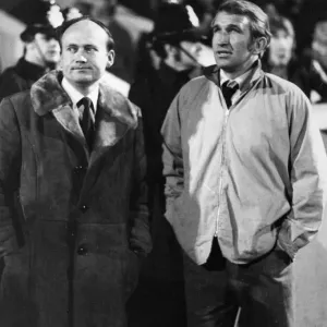 Alan Dicks Bristol City manager (right) standing on touchline with counterpart George Alan Dicks Bristol City manager (right) standing on touchline with counterpart George
