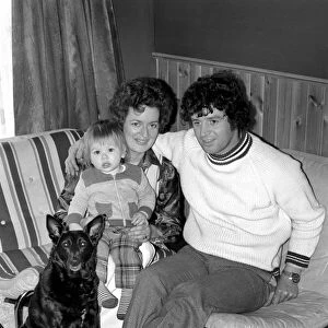 Alan Learmouth and Dog "Dollar": The family at home at Eastbourne