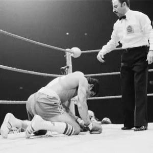 Alan Minter vs Gratien Tonna (deuxième combat) pour le titre européen des poids moyens à Empire. Alan Minter vs Gratien Tonna (deuxième combat) pour le titre européen des poids moyens à Empire.