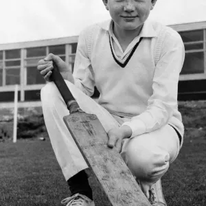 Alan Ramage, joueur de cricket de l'école moderne du comté de Brotton, 16 mars 1970.