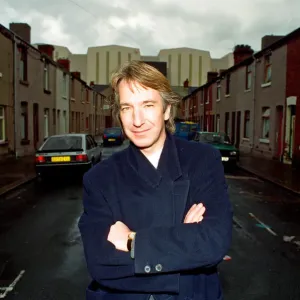 Alan Rickman, Actor, pictured on the streets of Barrow In Furness where he is due to play Alan Rickman, Actor, pictured on the streets of Barrow In Furness where he is due to play