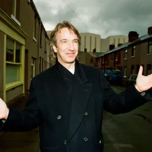 Alan Rickman, Actor, pictured on the streets of Barrow In Furness where he is due to play Alan Rickman, Actor, pictured on the streets of Barrow In Furness where he is due to play