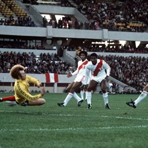 Alan Rough of Scotland Football World Cup 1978 Scotland 1 Peru 3