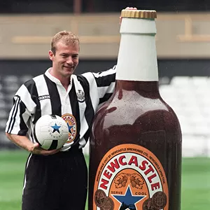 Alan Shearer signs for Newcastle United. 6th August 1996