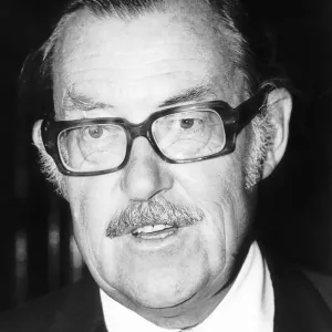 Alan Whicker TV Presenter at Lime Grove Studios A&copy;Mirrorpix