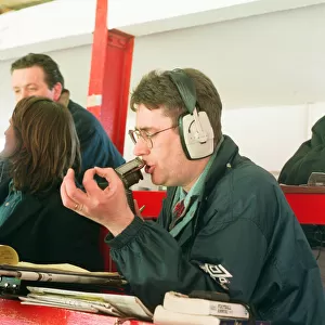 Alastair Brownlee reporting for Radio Cleveland in Ayresome Park