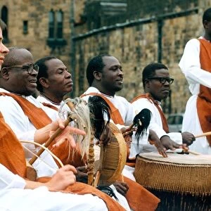 Albert Ssempeke and the Master Musician of Uganda, perform at Alnwick Castle as part of