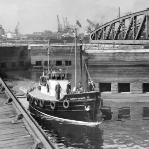 Middlesbrough Dock Print Circa 1955