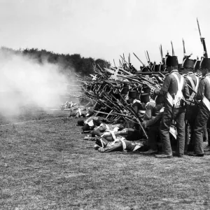 British Guard Rehearsal for Searchlight Tattoo Print 1932 British Guard Rehearsal for Searchlight Tattoo Print 1932