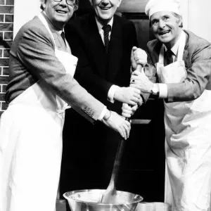 Alec Guinness actor appears with Morecambe and Wise in their Christmas TV Show Alec Guinness actor appears with Morecambe and Wise in their Christmas TV Show