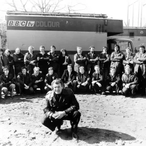 Alec Weekes April 1979 Producer with Production Team of BBC Match Of The Day TV