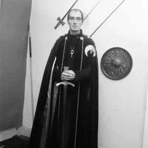 Alex Sanders King of the Witches at his basement flat in Notting Hill, London