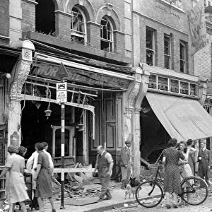 Alfieri. Air Raid damage, Malden. August 16th 1940