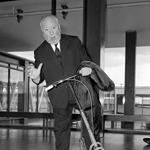 Alfred Hitchcock - film director - September 1969 Skating at claridges he said