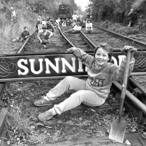 Tanfield Railway Clean-Up Print 1986