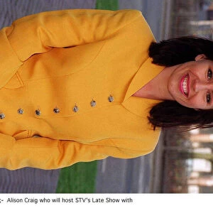 Alison Craig who will host STVs Late Show with Jim White yellow jacket