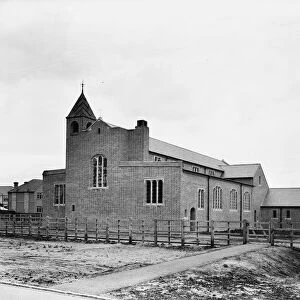 All Saints Church, Long Lane, Hillingdon shortly before it was consecrated by the Bishop