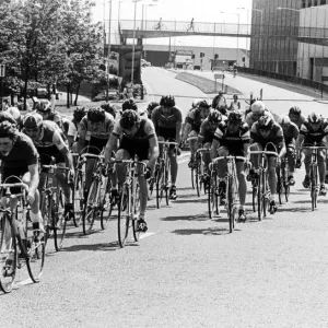 Its all set for a blanket finish as the riders in the Oxbridge Hotel race vie for Its all set for a blanket finish as the riders in the Oxbridge Hotel race vie for