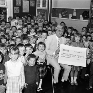 All smiles... Mr Maurice Adams, of the National Children