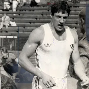 Allan Wells after his Edinburgh win Sport athletics circa 1983 Allan Wells after his Edinburgh win Sport athletics circa 1983