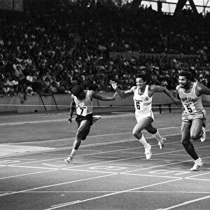 Allan Wells (right) comes in fourth place at the Rotary Watches Athletics