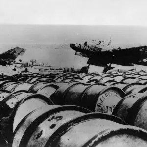 Allied Forces capture an enemy aerodrome during the ongoing battle around the Salerno Allied Forces capture an enemy aerodrome during the ongoing battle around the Salerno
