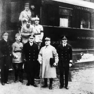 The Allied Representatives at the Armistice Signing Print