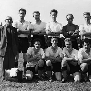 Alvechurch Football club team group pic. Back row left to right: Benjam (trainer)