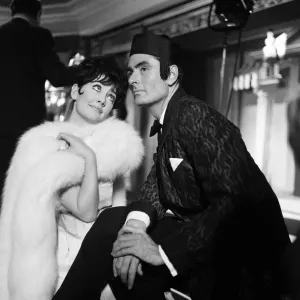 Amanda Barrie at Male Fashion Show Print 1961 Amanda Barrie at Male Fashion Show Print 1961