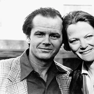 American Actor, Jack Nicholson and actress Louise Fletcher in London to promote their