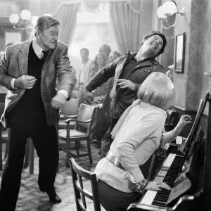 John Wayne in Brannigan Pub Brawl Print, July 1974 (01046) John Wayne in Brannigan Pub Brawl Print, July 1974 (01046)