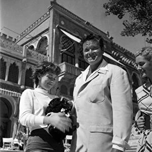 American actor Orson Welles in Verice, Italy. September 1952 C4486