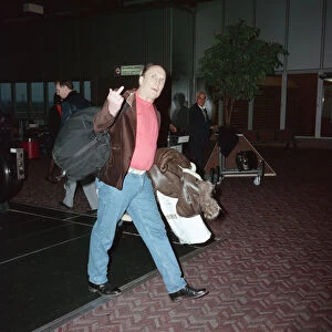 American actor Robert Duvall leaving Heathrow Airport for New York on Concorde