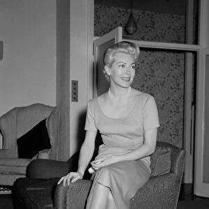 American actress Lana Turner at a London hotel for an interview with Mirror writer Donald