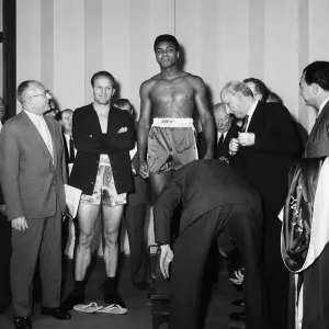 Muhammad Ali and Henry Cooper Weigh-in Print, 18th June 1963 Muhammad Ali and Henry Cooper Weigh-in Print, 18th June 1963