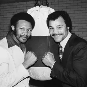 American Boxer Joe Cokes and John Conteh Print, 3rd February 1978 American Boxer Joe Cokes and John Conteh Print, 3rd February 1978