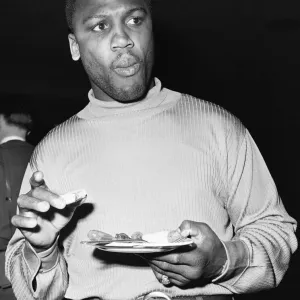 American boxer Joe Frazier in London. 2nd April 1968 American boxer Joe Frazier in London. 2nd April 1968