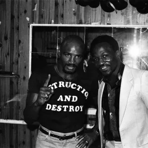 American boxer Marvin Hagler in London to challenge WBC American boxer Marvin Hagler in London to challenge WBC